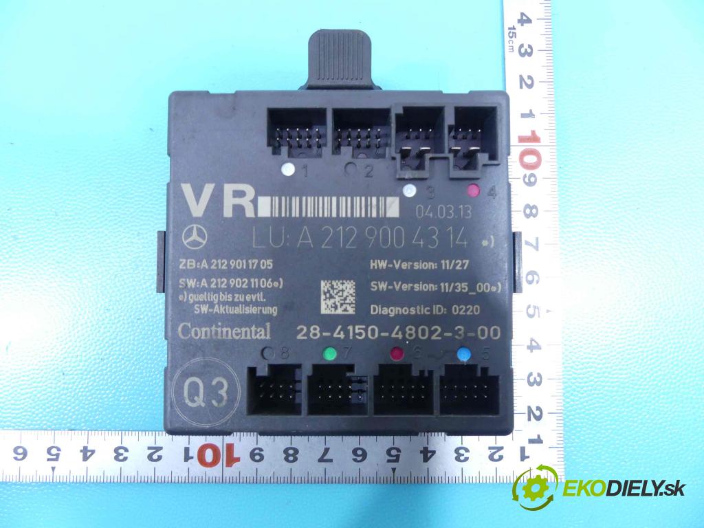 Mercedes E W212 2009-2016 2,2.0 CDI 136 HP automatic 100 kW 2143 cm3 4- modul riadiaca jednotka A2129004014 (Ostatné)