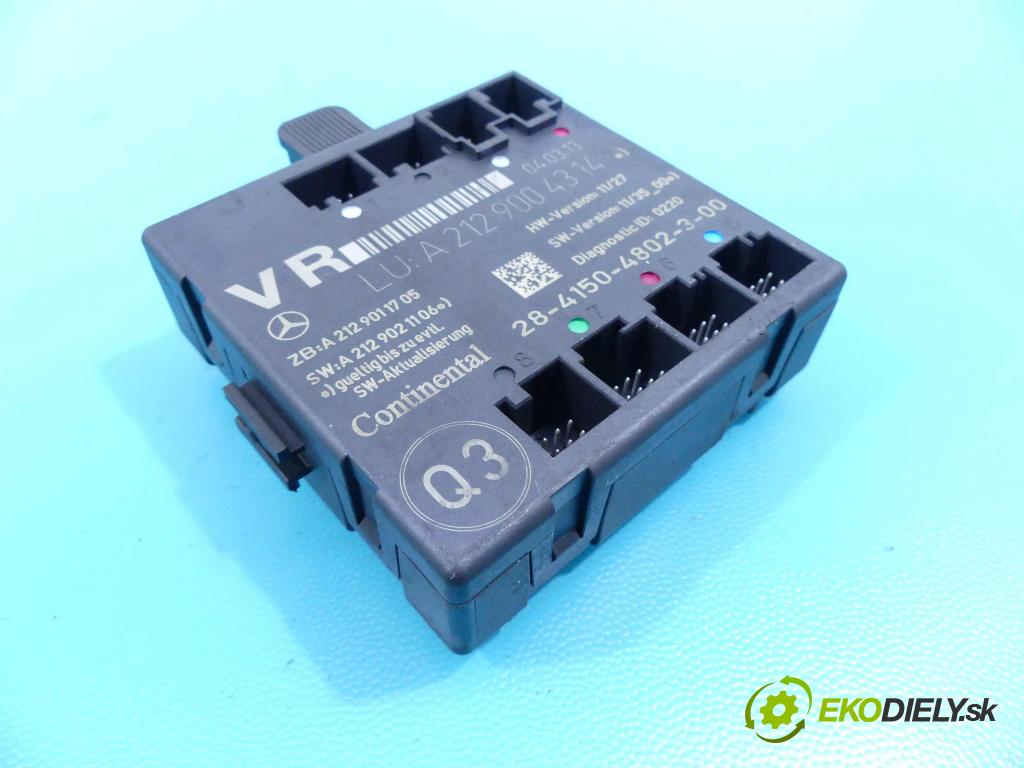 Mercedes E W212 2009-2016 2,2.0 CDI 136 HP automatic 100 kW 2143 cm3 4- modul riadiaca jednotka A2129004014 (Ostatné)