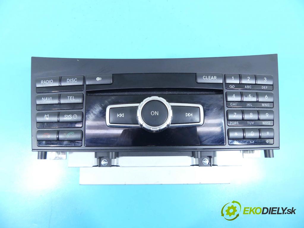 Mercedes E W212 2009-2016 2,2.0 CDI 136 HP automatic 100 kW 2143 cm3 4- Radio originál A2129002423