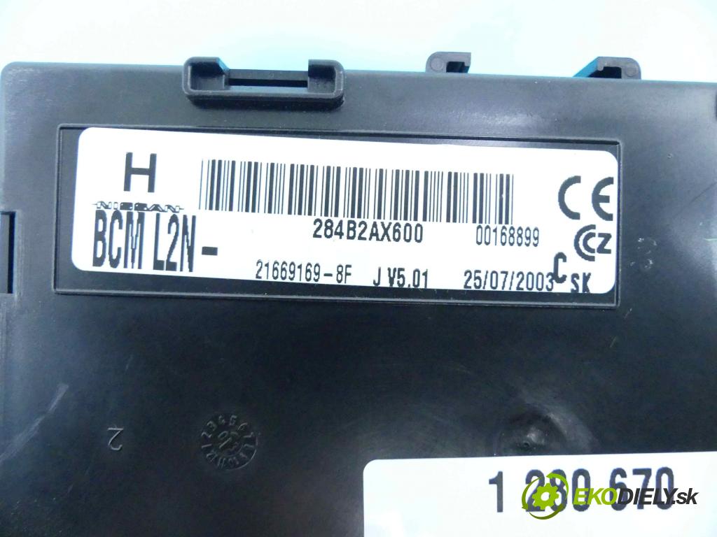 Nissan Micra K12 2003-2010 1.5 dci 65 HP manual 48 kW 1461 cm3 5- modul riadiaca jednotka 284B2AX600 (Ostatné)