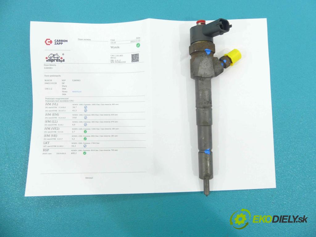 Opel Astra III 2004-2014 1.9 cdti 120 HP manual 88 kW 1910 cm3 5- vstrek 0445110159 (Vstrekovače)
