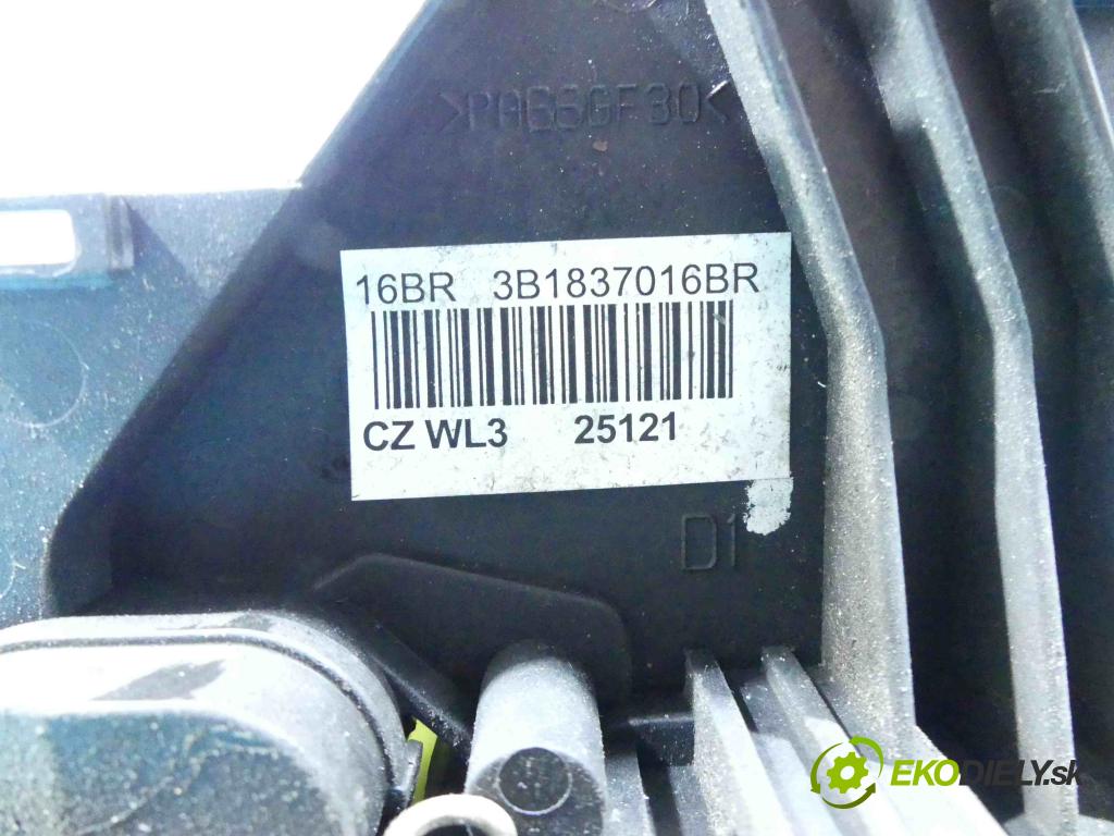 Vw Caddy III 2K 2003-2015 1.9 tdi 75 hp manual 55 kW 1896 cm3 5- zámek přední pravý 3B1837016BR