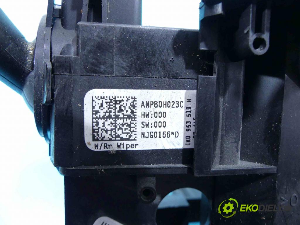 Vw Caddy III 2K 2003-2020 1.9 tdi 75 hp manual 55 kW 1896 cm3 5- Přepínač sdružený 1K0953503JP (Páčky pod volantem)