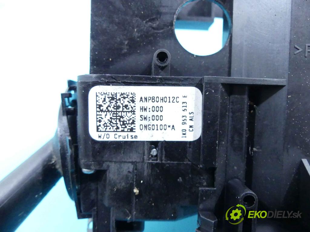 Vw Caddy III 2K 2003-2020 1.9 tdi 75 hp manual 55 kW 1896 cm3 5- Přepínač sdružený 1K0953503JP (Páčky pod volantem)