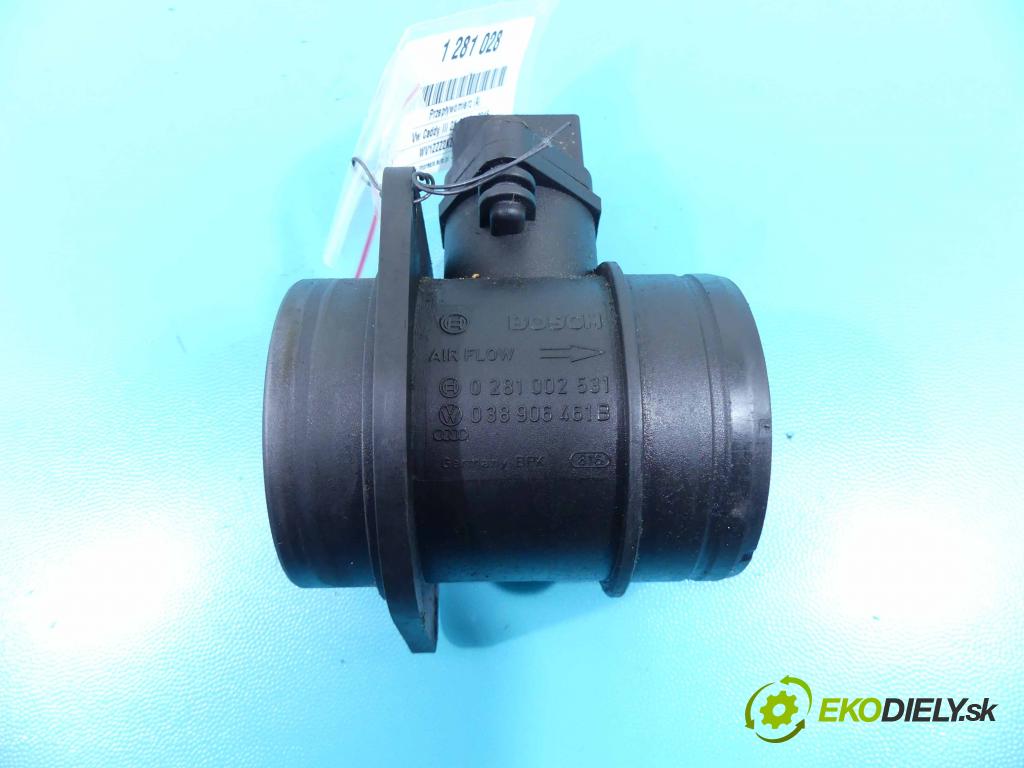 Vw Caddy III 2K 2003-2015 1.9 tdi 75 HP manual 55 kW 1896 cm3 5- průtokoměr: 0281002531 (Váhy vzduchu)