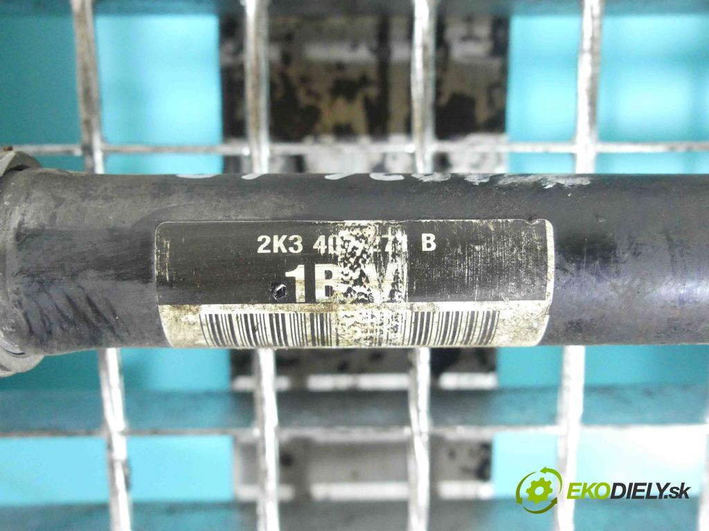 Vw Caddy III 2K 2003-2015 1.9 tdi 75 HP manual 55 kW 1896 cm3 5- poloos ľavé 2K3407271B (Poloosy)