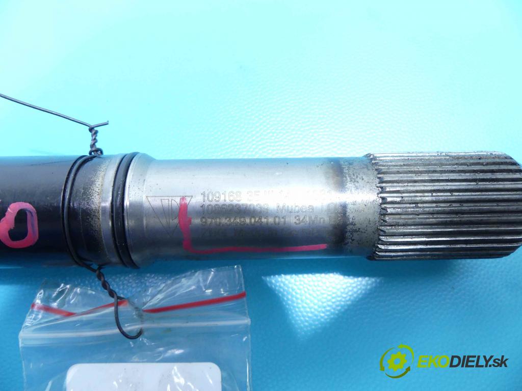 Porsche Panamera I 970 2009-2016 3.0 V6 420 hp automatic 309 kW 2997 cm3 5- Hřídel: 97034904101 (Kardaňové hriadele)