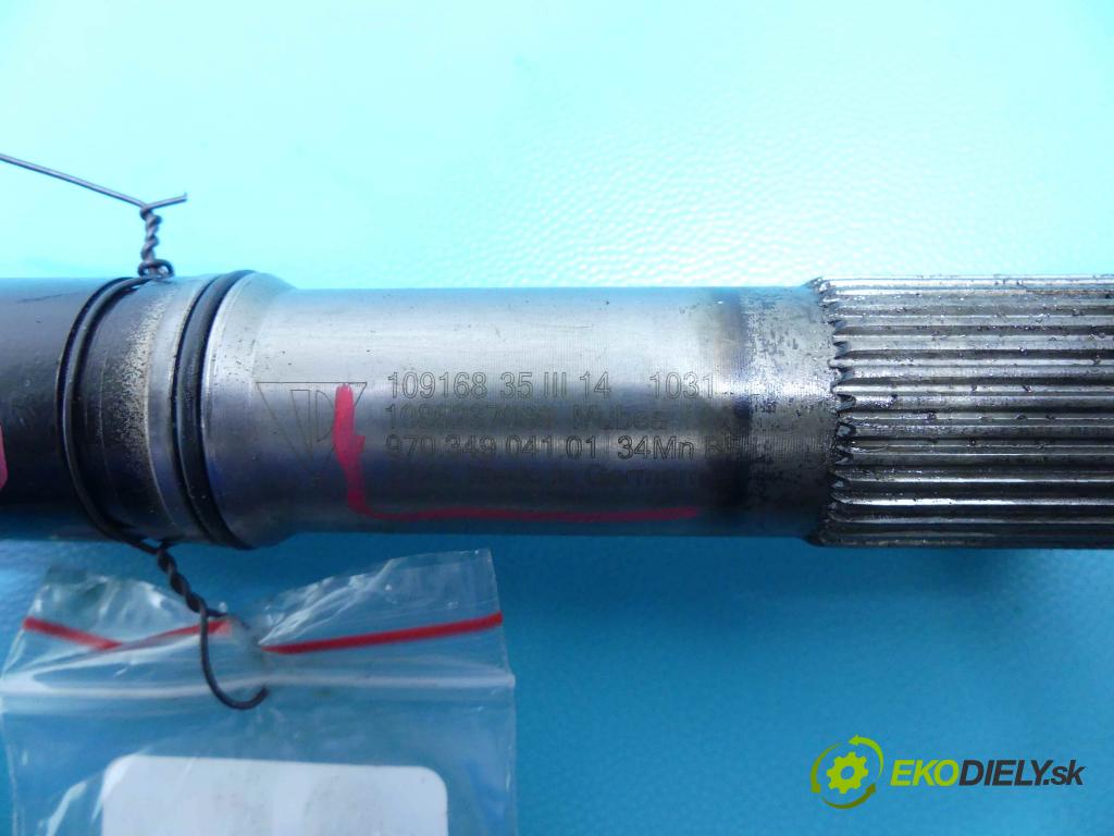 Porsche Panamera I 970 2009-2016 3.0 V6 420 hp automatic 309 kW 2997 cm3 5- Hřídel: 97034904101 (Kardaňové hriadele)