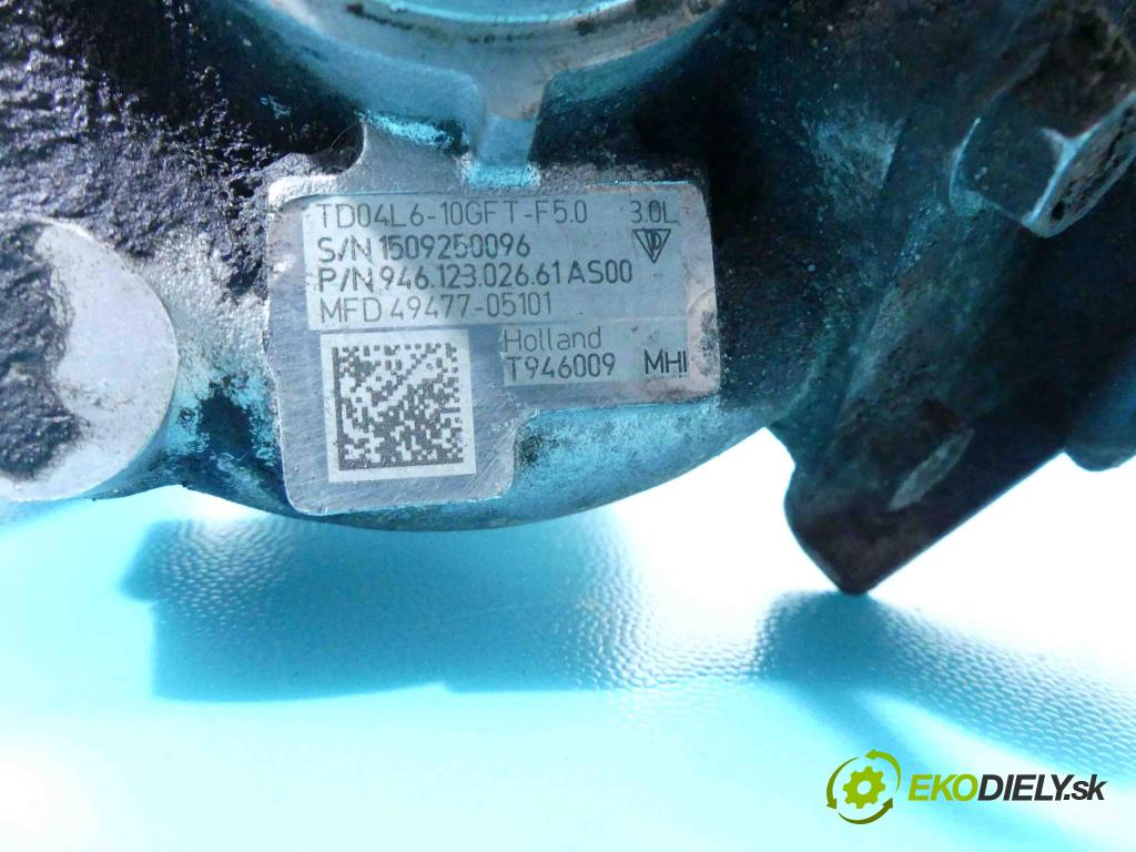 Porsche Panamera I 970 2009-2016 3.0 V6 420 hp automatic 309 kW 2997 cm3 5- turbodúchadlo, turbo 49477-05101 (Turbodúchadlá (kompletné))