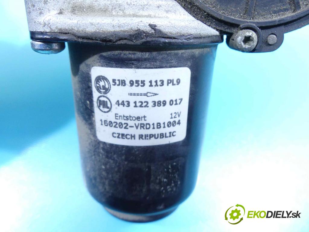 Skoda Fabia III 2014- 1.4 tdi 105 HP manual 77 kW 1422 cm3 5- motor stieračov predné 5JB955113