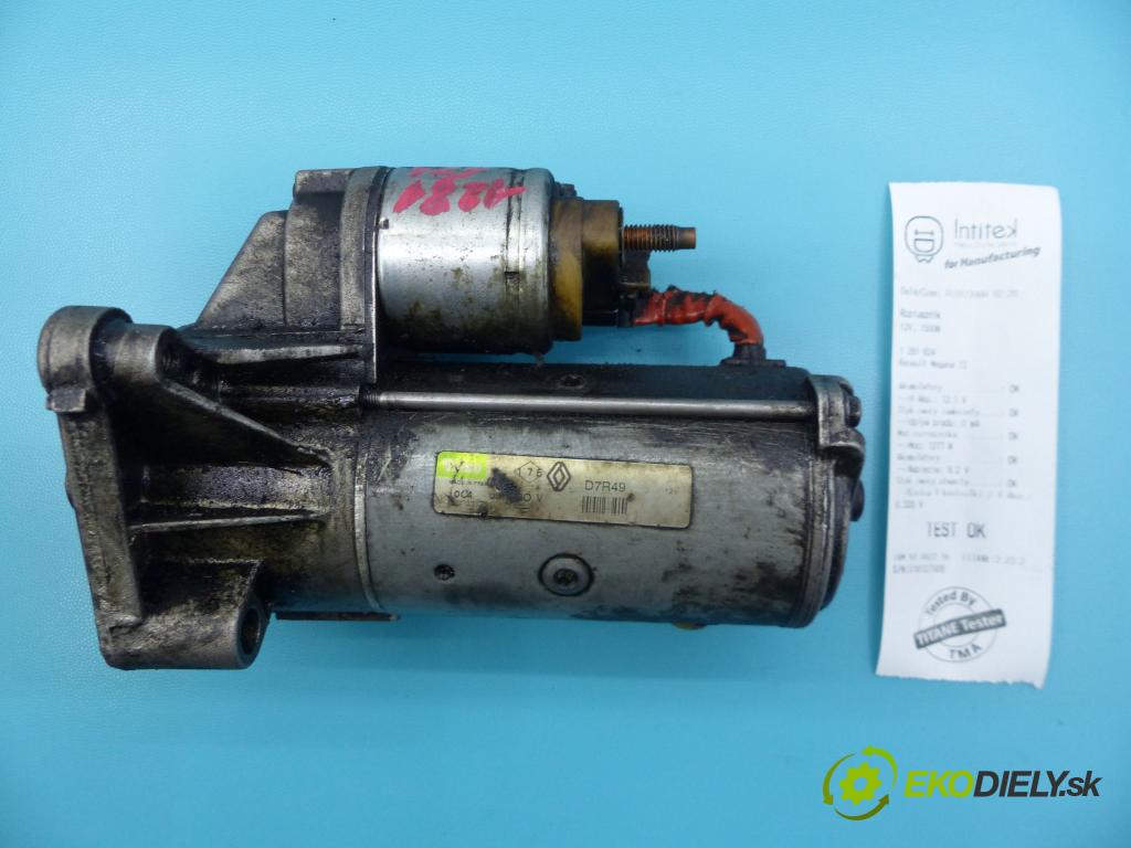 Renault Megane II 2003-2008 1.9 dci 120 HP manual 88 kW 1870 cm3 5- štartér D7R49 (Štartéry)