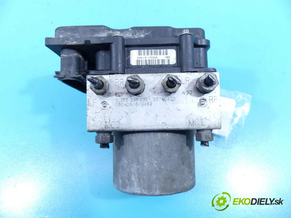 Fiat Punto Grande 1.4 77 HP manual 57 kW 1368 cm3 5- čerpadlo abs 0265231535 (Pumpy ABS)