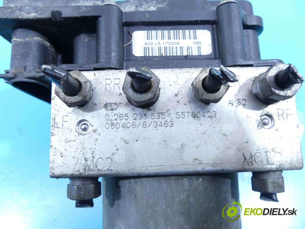 Fiat Punto Grande 1.4 77 HP manual 57 kW 1368 cm3 5- čerpadlo abs 0265231535 (Pumpy ABS)