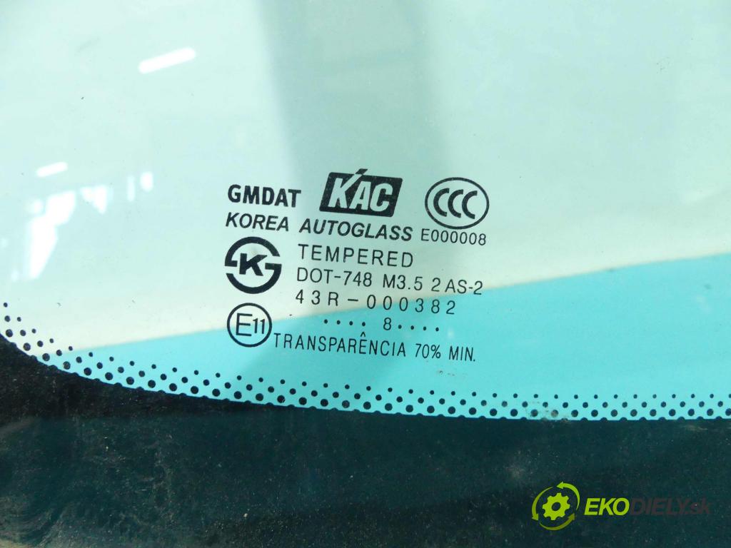 Chevrolet Aveo T250 2006-2011 1,2.0 8v 72 hp manual 53 kW 1150 cm3 4- sklo zadní  (Okna zadní)