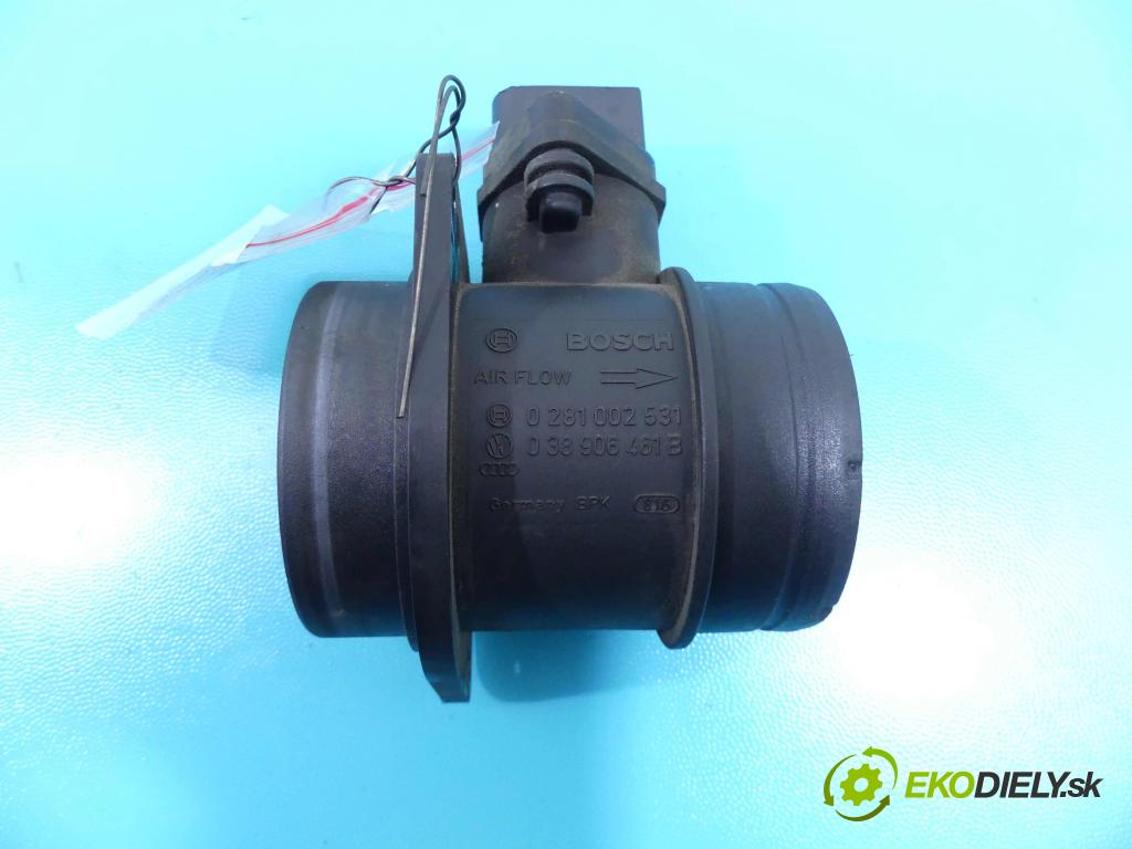 Skoda Octavia II 2004-2013 1.9 tdi 105 HP manual 77 kW 1896 cm3 5- průtokoměr: 0281002531 (Váhy vzduchu)