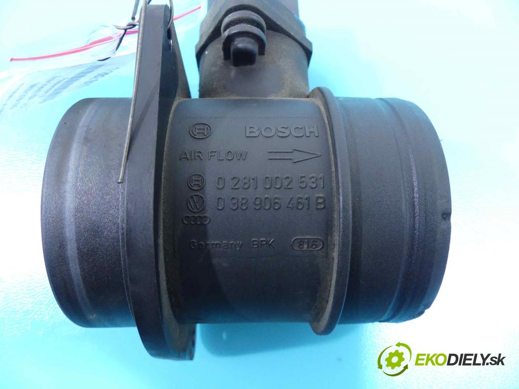 Skoda Octavia II 2004-2013 1.9 tdi 105 HP manual 77 kW 1896 cm3 5- průtokoměr: 0281002531 (Váhy vzduchu)