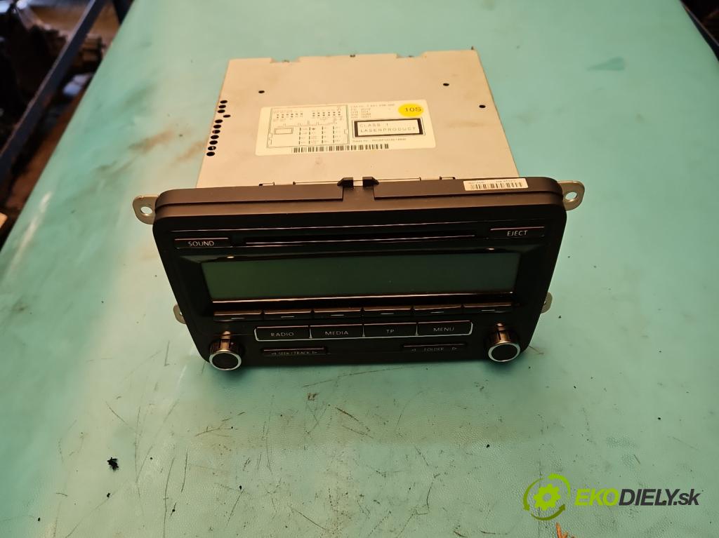 Seat Altea 1.6 tdi 90 HP manual 66 kW 1598 cm3 5- Radio originál 5P0035186B