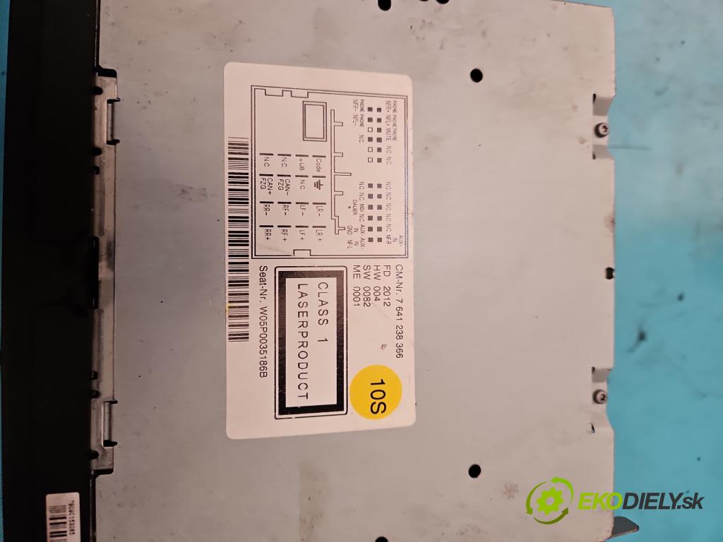 Seat Altea 1.6 tdi 90 HP manual 66 kW 1598 cm3 5- Radio originál 5P0035186B