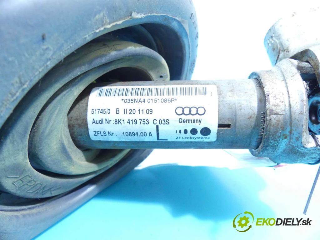 Audi A5 8T 2007-2016 3.0 tdi 239KM automatic 176 kW 2967 cm3 2- Sloupec: volant 8K1419753 (Tyče riadenia (volantu))