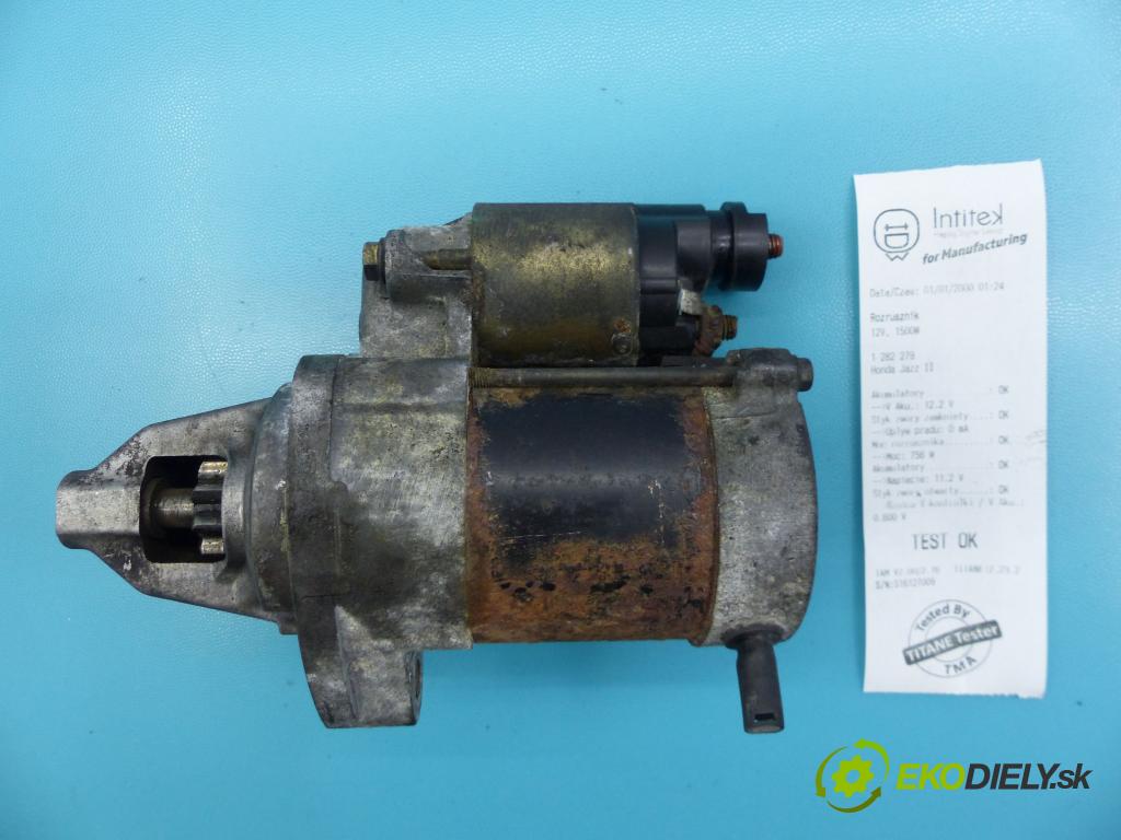 Honda Jazz II 2002-2008 1.3 83 HP manual 61 kW 1339 cm3 5- štartér  (Štartéry)