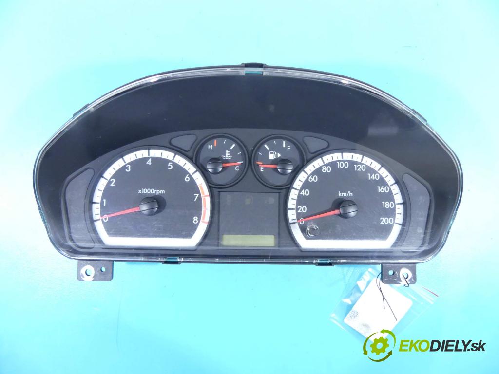 Chevrolet Aveo T250 2006-2011 1,2.0 8v 72 HP manual 53 kW 1150 cm3 4- prístrojovka/ budíky 96652430 (Prístrojové dosky, displeje)