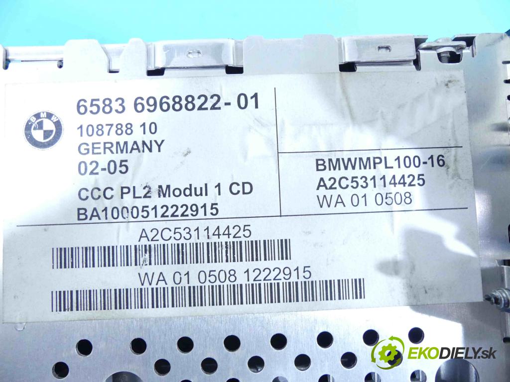 Bmw 5 E60 2003-2010 2.5d 163 HP manual 120 kW 2497 cm3 5- Radio originál 6968822-01