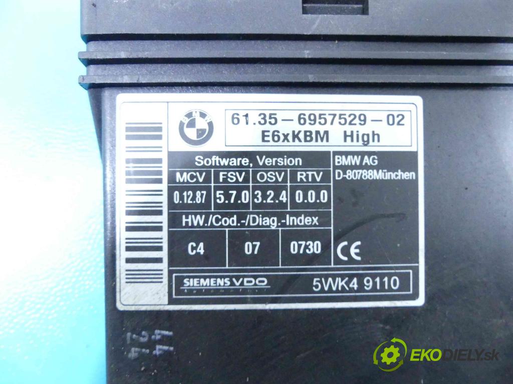 Bmw 5 E60 2003-2010 2.5d 163 hp manual 120 kW 2497 cm3 5- modul řídící jednotka 5WK49110 (Ostatní)