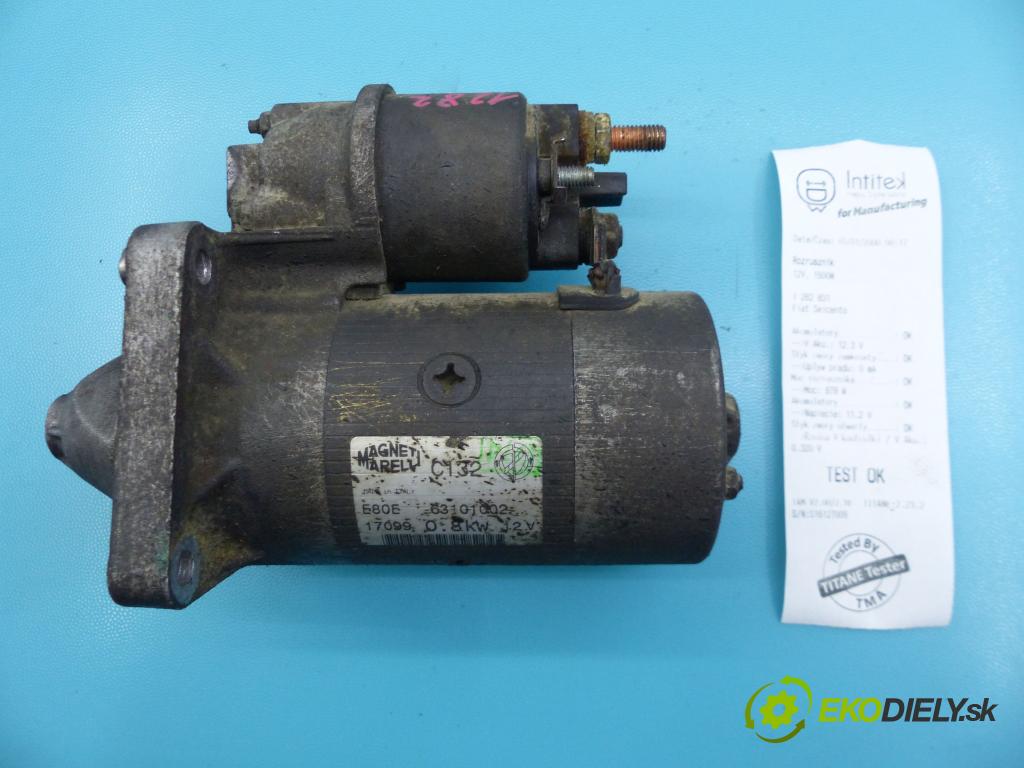 Fiat Seicento 1.1 54 HP manual 40 kW 1108 cm3 3- štartér 63101002 (Štartéry)