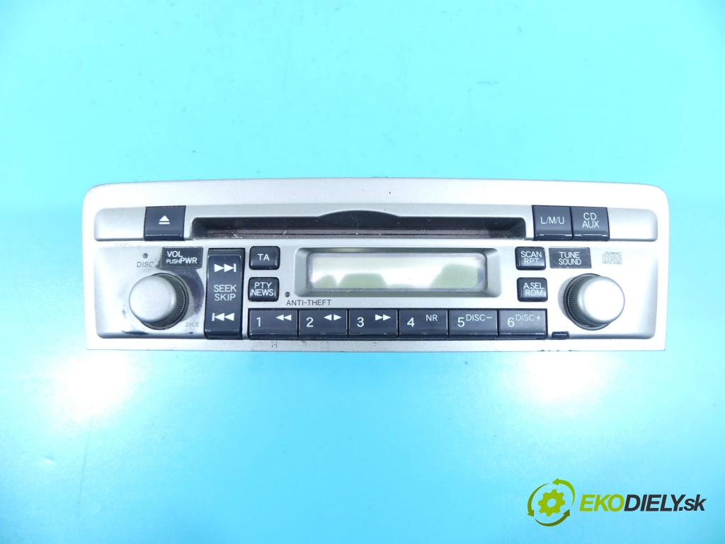 Honda Civic VII 2000-2006 1.7 cdti 101 HP manual 74 kW 1686 cm3 5- Radio originál 39101-S6A-B410-M1