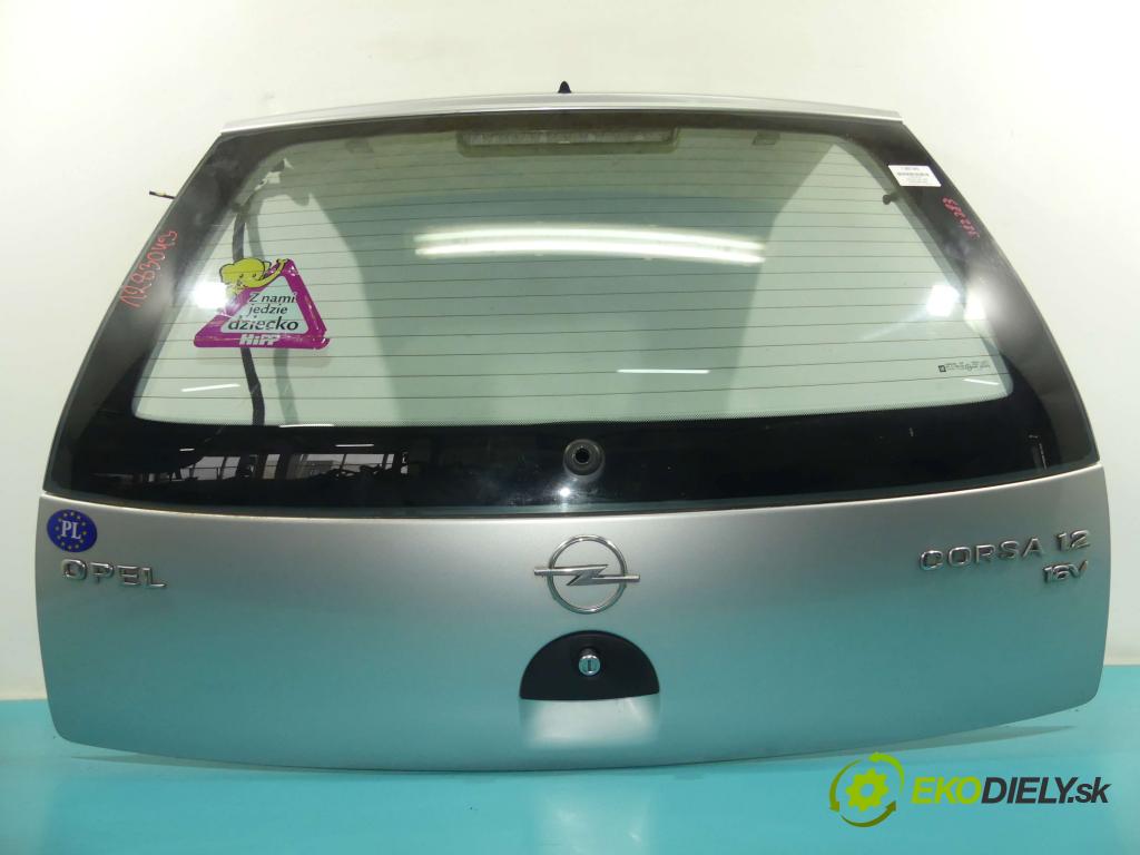 Opel Corsa C 2000-2006 1.2 16v 75 hp manual 55 kW 1199 cm3 5- zadní kufrové dveře  (Zadní kapoty)