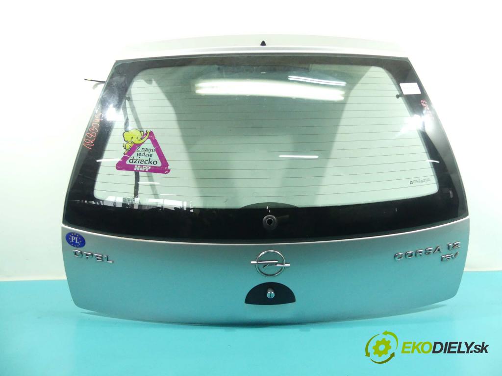 Opel Corsa C 2000-2006 1.2 16v 75 hp manual 55 kW 1199 cm3 5- zadní kufrové dveře  (Zadní kapoty)
