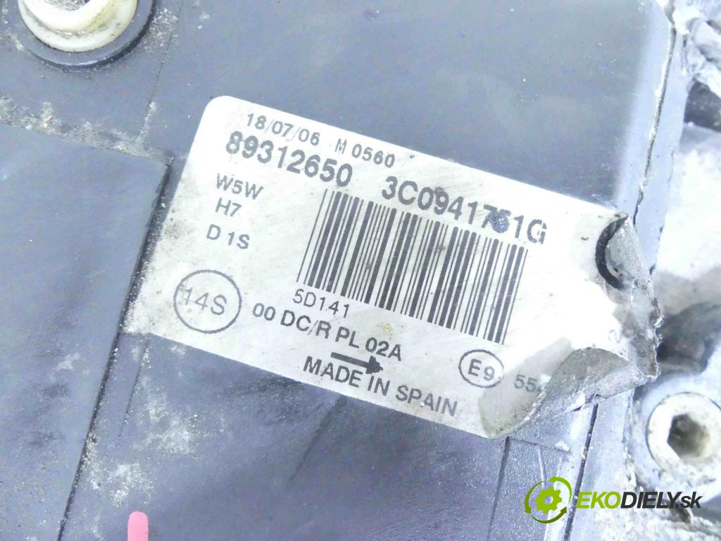 Vw Passat B6 2005-2010 2.0 tdi 140 hp manual 103 kW 1968 cm3 5- světlo levý 3C0941751G (Klika dveří ostatní)