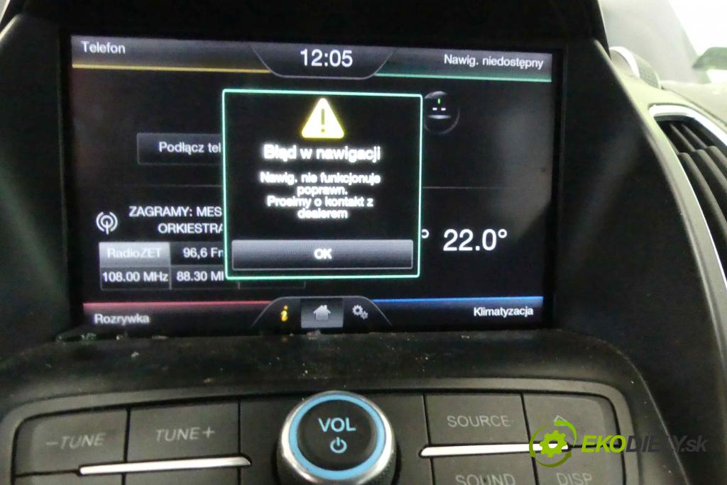 Ford C-Max II 2010-2019 1.5 tdci 120 HP manual 88 kW 1499 cm3 5- Zobrazit: DJ5T-14F239-DD (Prístrojové dosky, displeje)