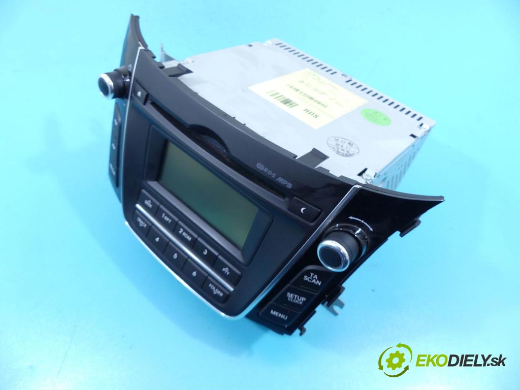 Hyundai I30 II 2012-2016 1.4 16v 100 HP manual 73,2 kW 1396 cm3 5- Radio originál 96170-A6200GU