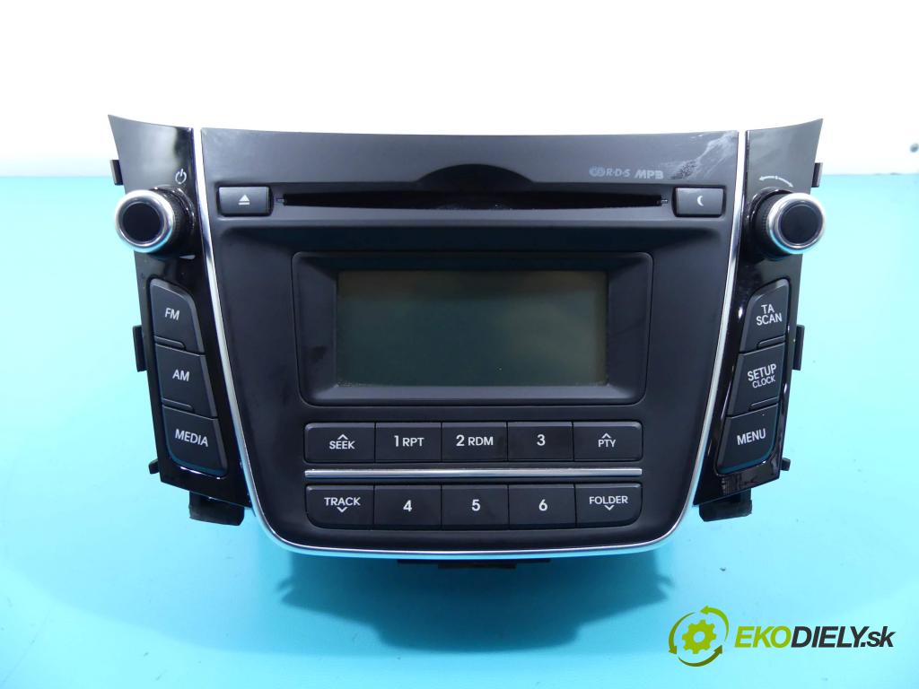 Hyundai I30 II 2012-2016 1.4 16v 100 HP manual 73,2 kW 1396 cm3 5- Radio originál 96170-A6200GU