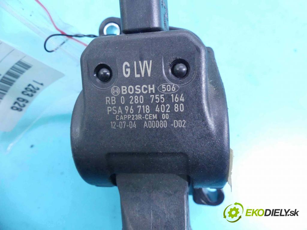 Citroen C4 II 2010-2017 1.6 hdi 111KM manual 82 kW 1560 cm3 5- pedále 0280755164 (Pedále)