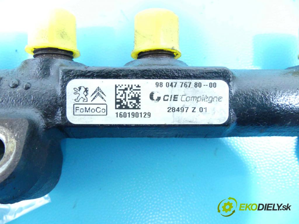 DS 4 2015-2020 1.6 hdi 120 HP automatic 88 kW 1560 cm3 5- lišta vstrekovacia 9804776780 (Vstrekovacie lišty)