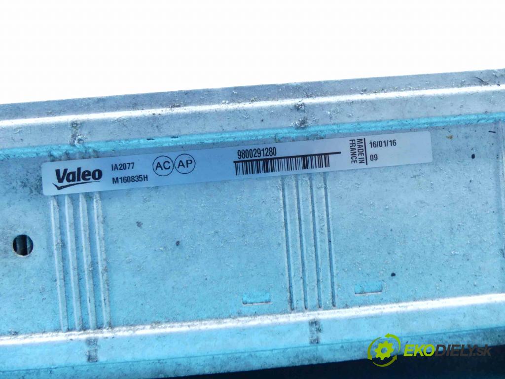 DS 4 2015-2020 1.6 hdi 120 hp automatic 88 kW 1560 cm3 5- Intercooler 9800291280 (Chladiče nasávaného vzduchu (intercoolery))