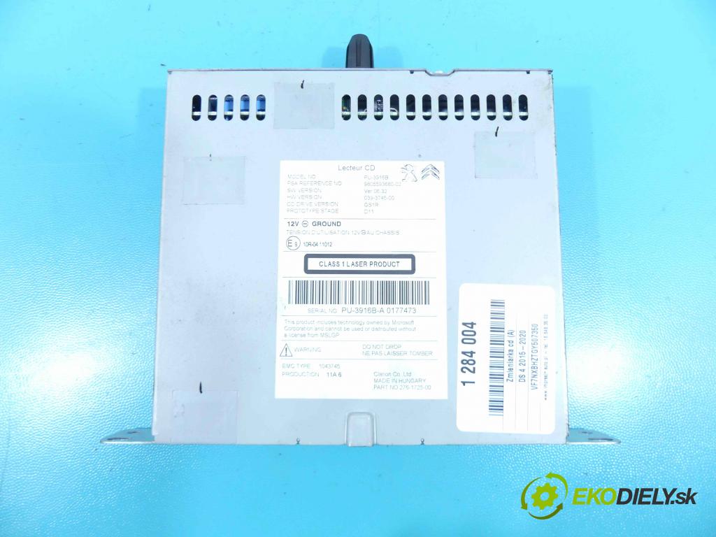 DS 4 2015-2020 1.6 hdi 120 HP automatic 88 kW 1560 cm3 5- Menič: cd 9805593680 (CD meniče)