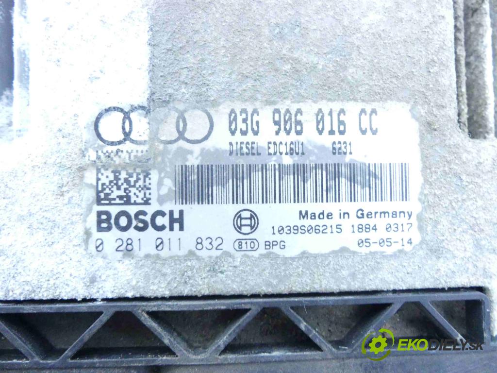 Audi A3 8P 2003-2012 1.9 tdi 105 HP manual 77 kW 1896 cm3 3- Jednotka riadiaca 0281011832