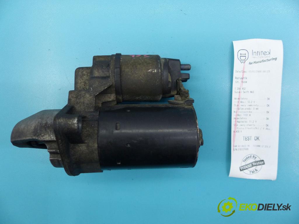 Suzuki Swift Mk6 2005-2010 1,3.0 DDiS 69KM manual 51 kW 1248 cm3 5- štartér 0001107437 (Štartéry)