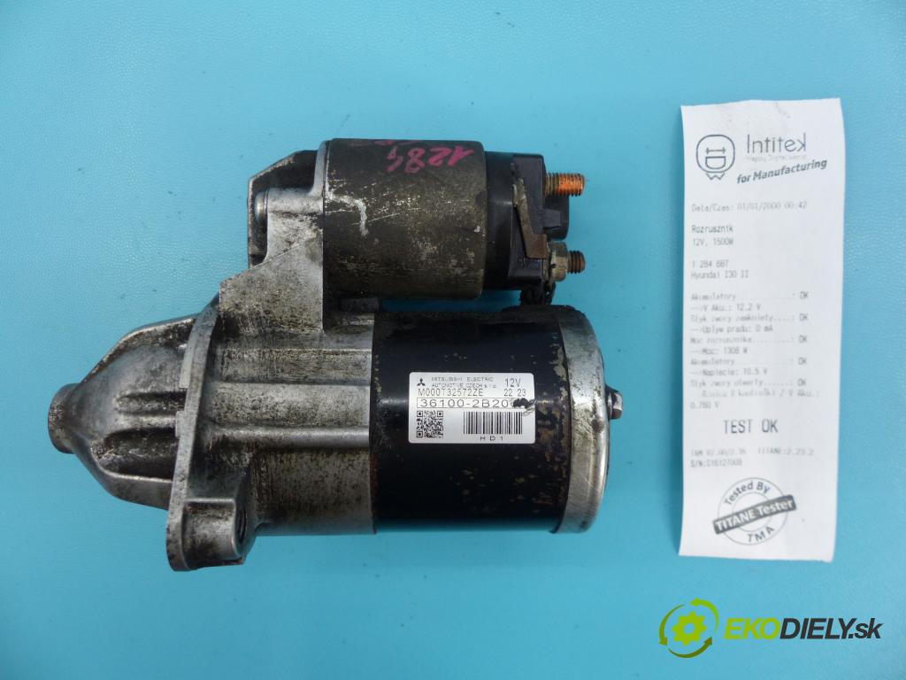 Hyundai I30 II 2012-2016 1.4 16v 100 HP manual 73,2 kW 1396 cm3 5- štartér M000T32572ZE (Štartéry)