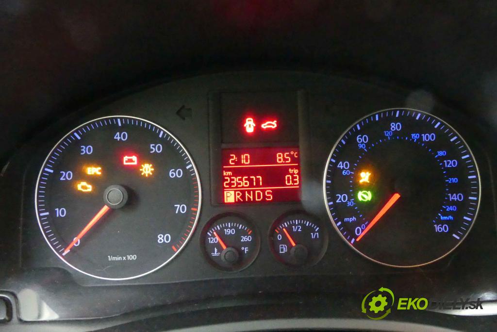 Vw Jetta V 2005-2010 2.5 170 HP automatic 125 kW 2480 cm3 4- prístrojovka/ budíky 1K0920954F (Prístrojové dosky, displeje)