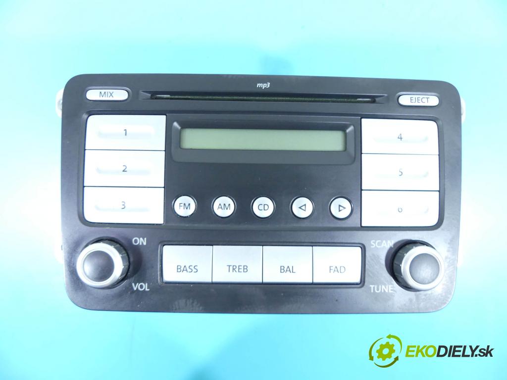 Vw Jetta V 2005-2010 2.5 170 HP automatic 125 kW 2480 cm3 4- Radio originál 1K0035161C
