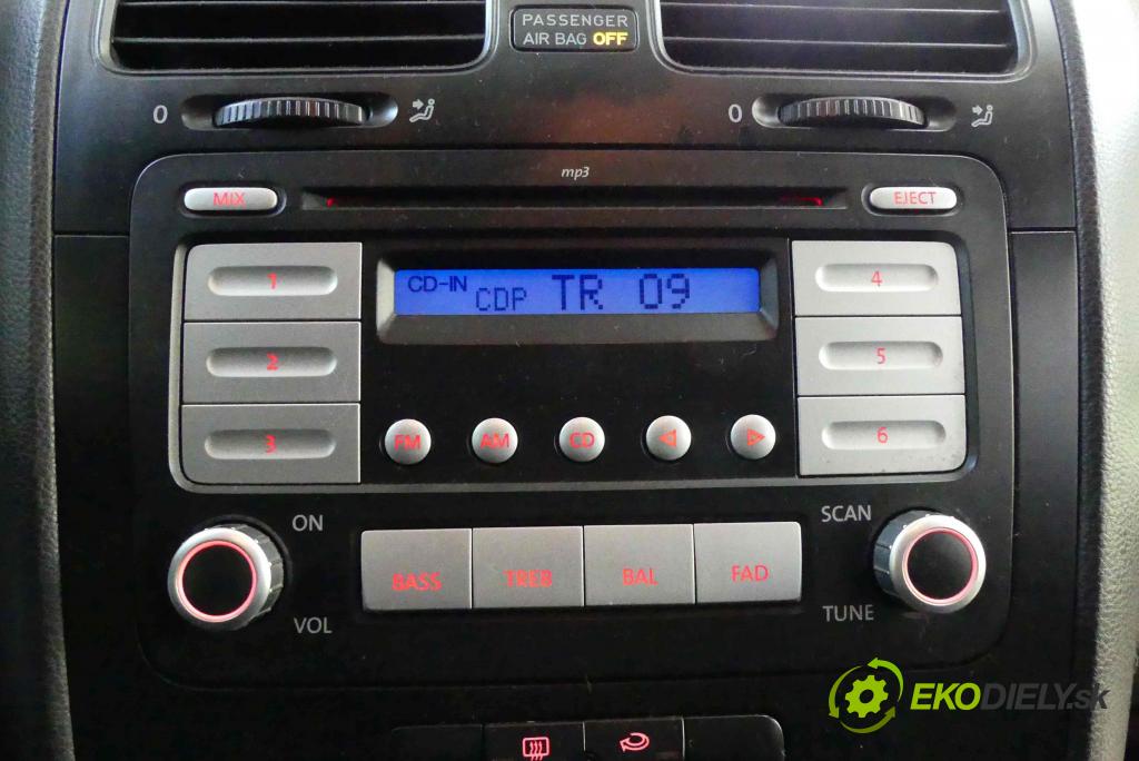 Vw Jetta V 2005-2010 2.5 170 HP automatic 125 kW 2480 cm3 4- Radio originál 1K0035161C