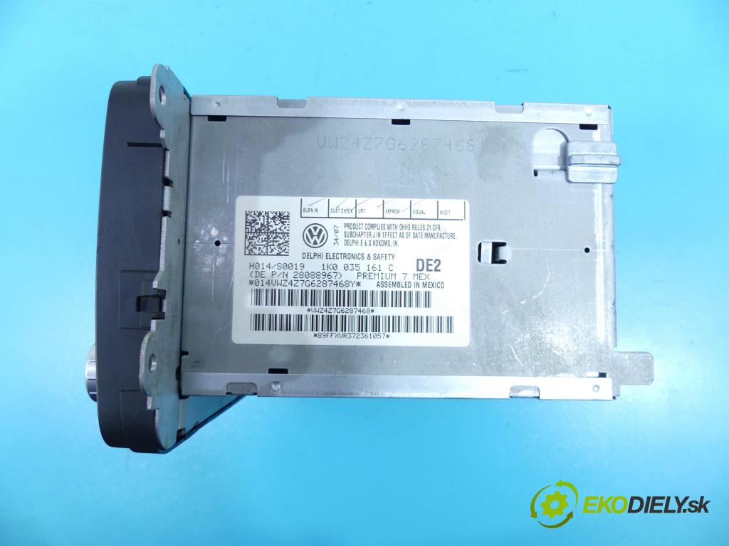 Vw Jetta V 2005-2010 2.5 170 HP automatic 125 kW 2480 cm3 4- Radio originál 1K0035161C