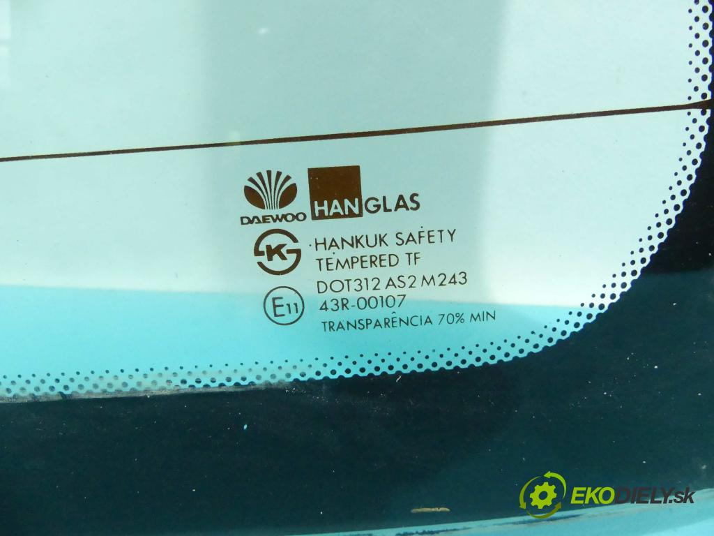 Daewoo Matiz 0.8 52 hp manual 38 kW 800 cm3 5- sklo zadní (Okna zadní)