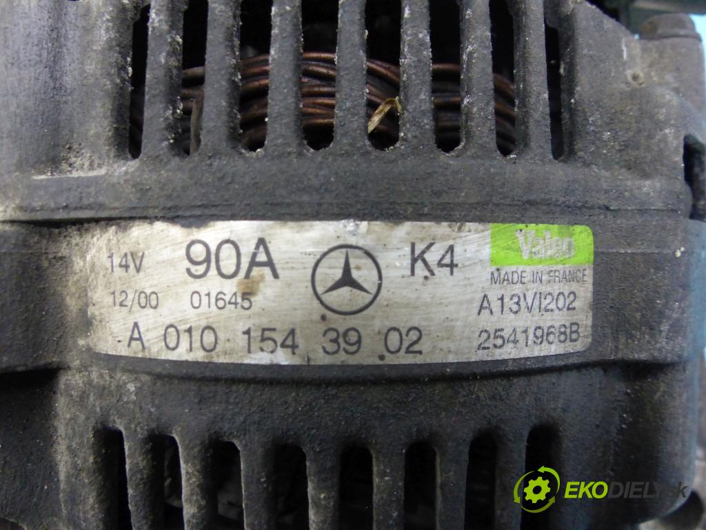 Mercedes A W168 1997-2004 1.7 cdi 90 hp automatic 66 kW 1689 cm3 5- Alternator A0101543902 (Alternátory)