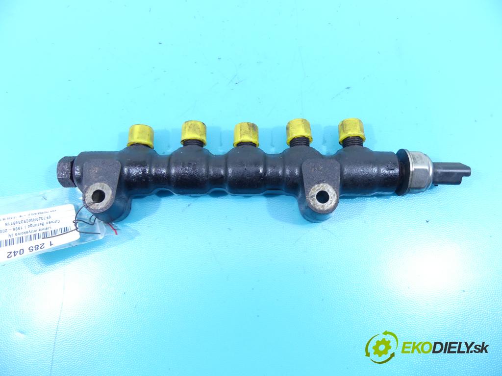 Citroen Berlingo I 1996-2008 1.6 hdi 75 HP manual 55,2 kW 1560 cm3 5- lišta vstrekovacia 9654592680 (Vstrekovacie lišty)
