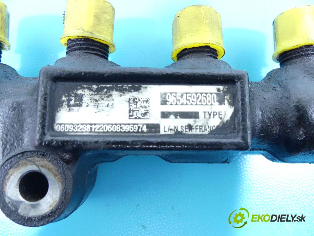 Citroen Berlingo I 1996-2008 1.6 hdi 75 HP manual 55,2 kW 1560 cm3 5- lišta vstrekovacia 9654592680 (Vstrekovacie lišty)